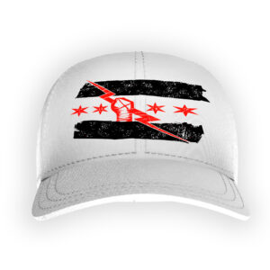 Rep the Windy City and the Best in the World with this CM Punk white adjustable hat inspired by his classic Chicago flag logo. Ideal for WWE and AEW fans looking for bold, authentic wrestling merch.