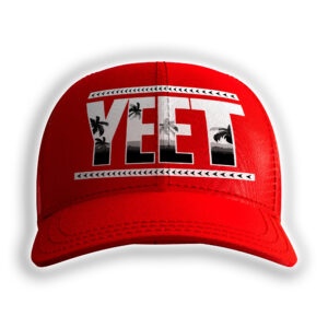 Show your Jey Uso pride with this red YEET snapback hat. Tribal-inspired design, bold colors, and adjustable comfort for wrestling fans and collectors.