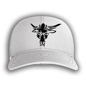 Brahma Bull adjustable hat inspired by The Rock. A clean white design featuring the iconic bull logo—perfect for WWE fans and collectors. Shop Wrestling Network exclusive.