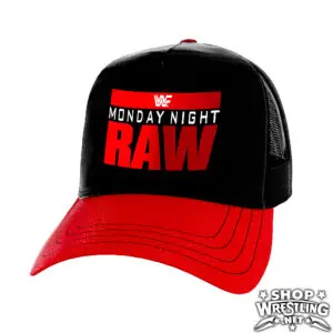 Get ready to party like it's 1993! This retro WWE Raw snapback trucker hat is perfect for celebrating the beginning of the show. It's got a cool, bold logo, a comfy mesh back, and an adjustable fit.