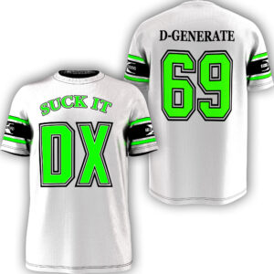 Shop the white polyester dx white wwf jersey | white shirt featuring the white shirt design, built as bold wrestling-inspired fanwear for events