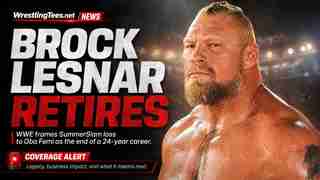 Brock lesnar retirement featured image after his summerslam loss to oba femi
